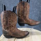 Laredo Boot Mens 13 D Western Cowboy Brown Leather Mid Calf Pull On Classic