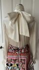 Alice And Olivia Ivory Tie Neck Pussy-Bow Silk Blouse Top Size Small