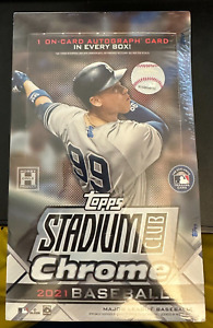 2021 Topps Stadium Club Chrome Baseball Hobby Box - 84 Cards - Sealed