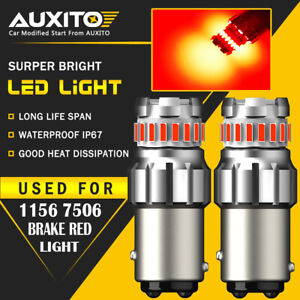 2x AUXITO 1157 LED Flash Red Bright Brake Tail Stop Light Parking Bulbs 2F EOA (For: More than one vehicle)