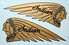 INDIAN Motorcycle TANK DECALS 1930's  Water Slide CHIEF, FOUR, SCOUT - USA MADE
