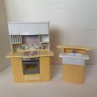 1999 Mattel Barbie So Real So Now Kitchen Stove, Sink & Cabinet