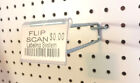 10 PACK 4 Inch Flip Scan™ Metal Peg Hooks w/Label Holder 1/8