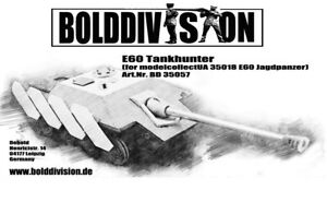 Bolddivision 1/35 E60 Tankhunter Detail Set for Modelcollect kit #UA35018