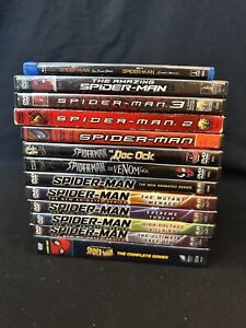 Spider-Man Spiderman DVD Lot of 13 Movies And Animated TV Series ~ ADULT OWNED