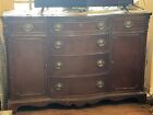 Antique Mahogany Sideboard Buffet Cabinet  L 60x W 18 x H 35