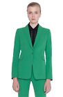 💚 AKRIS Punto Green Stretch Wool Gabardine Blazer Jacket 14 US UK18 46F 50IT