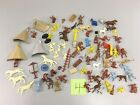 1960s HUGE MARX PLAYSET COLLECTION WAGONS COWBOYS INDIANS & TEE PEES & MORE # 4