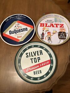 Vintage 1950's Duquesne Pilsner, Silver Top, and Blatz 13