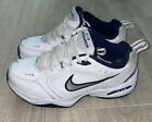 Nike Mens Air Monarch IV 416355-102 White Blue Casual Shoes Sneakers Size 9 W