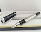 Luxury Great Writers Proust Series Black+Silver Clip 0.7mm Rollerball Pen No Box