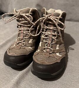 LL Bean Brown Pink Tek Hiking Boots Women's Size 7 Lightweight OGTB2 092309