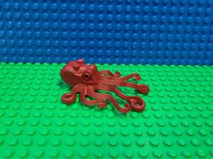 Lego Dark Red Octopus Minfigure 60090 60095 60165 60167 Retired CMF Lot Rare HTF
