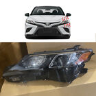 Black LED Headlight Assembly Replacement for 2021 2022 Toyota Camry SE LE Driver