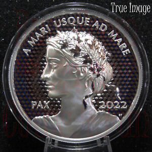 2022 - PAX - Peace Dollar Pulsating - $50 5 OZ Pure Silver UHR Proof Coin Canada