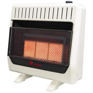 Infrared Plaque Heater 30,000 BTU Vent Free Dual Fuel (NG or LP) T-Stat Control