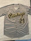 Pittsburgh Pirates Jersey Clemente 21 M Gray