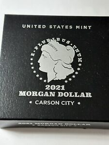 2021 CC MORGAN SILVER DOLLAR, CARSON CITY - US MINT OGP W/COA