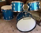 Ludwig Vintage Early 1970s 22-12-13-16 Drum Set NEAR NOS 3 Ply Clear Interiors