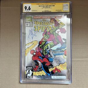 9.6 CGC Spectacular Spider-Man #200 Signed J.M. DeMatteis Foil Marvel Buscema