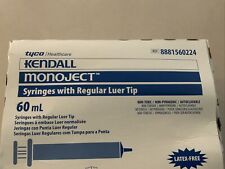 Tyco Kendall Monoject 60ml Syringes w/ Regular Luer Tip 20 pcs