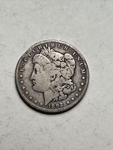 New Listing1892 S Morgan Silver Dollar US $1 90% Silver Coin