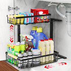 New ListingKitchen under Sink Organizer and Storage,2 Tier Pull Out Bathroom Cabinet Organi