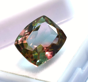 Certified Alexandrite Loose Gemstone 8 To 10 CT Cushion Color Changing Gemstone