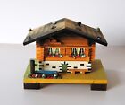 New ListingVintage Duforet Swiss Chalet Wood House Musical Box Tales from Vienna Woods