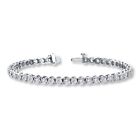 Womens 925 Sterling Silver Italy Plated Tennis CZ Bracelet 5mm 8 Inches Bracelet