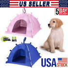 Folding Pet Tent House Dog Cat Puppy Playing Mat Waterproof Kennel Bed Outdoor