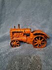 Vintage Allis Chalmers Tractor Cast Iron Orange Farmer Americana Vintage RARE