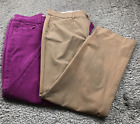 Lot of 2 Lee Sag Harbor Womens Pants Size 12 Perfect Fit Straight Leg