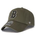 Boston Red Sox Hat 47 Brand Clean Up Mens Baseball Cotton Dad Cap OSFM Olive