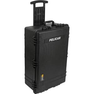 Pelican 1650 Waterproof Carry-on-Case with Yellow/Black Divider Set and Wheels -