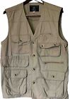 Orvis 100% Cotton Multi-Pocket Fly Fishing Vest Hunting Photography Tan Men's L