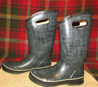 Women's BOGS Gray Rubber Raib Boots Size 8