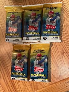 2020 Topps Baseball Update Series Fat Pack 34 Cards RC Lot of 5