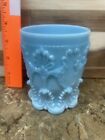 Vintage Blue Slag Milk Glass Vase Planter Or ? Free Shipping
