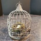 New ListingFaux Bird cage w nest & fake eggs Cottage core French farmhouse décor