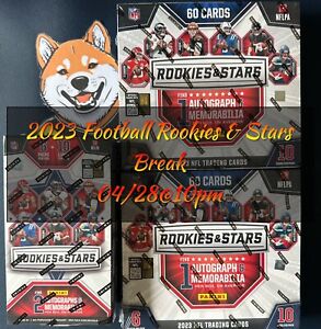 Lions 2023 Football Rookies & Stars Box Break (4 Autos*) Hobby + 2 Velocity