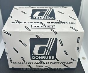 2021 Donruss Football NFL Trading Cards Fat Pack Sealed Box 12 Packs
