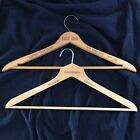 PAIR of Vintage Wooden Hangers ESSEX HOUSE, New York City A.&R. ODEBY Lillestrom