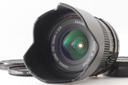 [MINT w/HOOD] Canon New FD NFD 24mm f2.8 MF Wide Angle Lens for A-1 AE-1 JAPAN