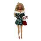 1997 Festive Season Barbie Doll Mattel 18909 Special Edition Blonde Green Eyes