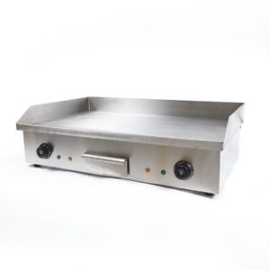 Electric Countertop Flat Top Griddle Commercial Restaurant Teppanyaki Grill
