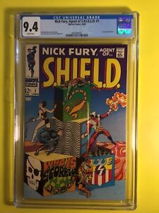Nick Fury Agent Of SHIELD #1 1st Title In Series White Pages CGC 9.4 Marvel 1968