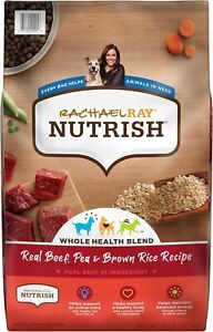 Rachael Ray Nutrish Premium Natural Dry Dog Food, Real Beef, Pea, 40 Pound Bag