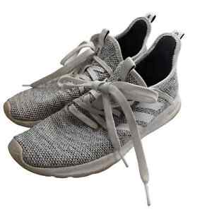 Adidas Cloudfoam Womens Sz 7 Knit Running Shoes Gray White