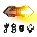 Bicycle Rear Tail Light USB Wireless Remote Turn Signal Warning Lamp + Horn US